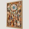 Bohemian Dreamcatcher Feather Art Poster - Boho Wall Decor
