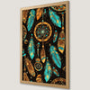 Bohemian Dreamcatcher Feathers Art Poster for Chic Decor