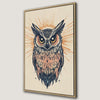 Bohemian Fantasy Owl Art Canvas Print for Wildlife Lovers