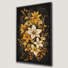 Bohemian Floral Lily Bouquet Canvas Print Vibrant Art