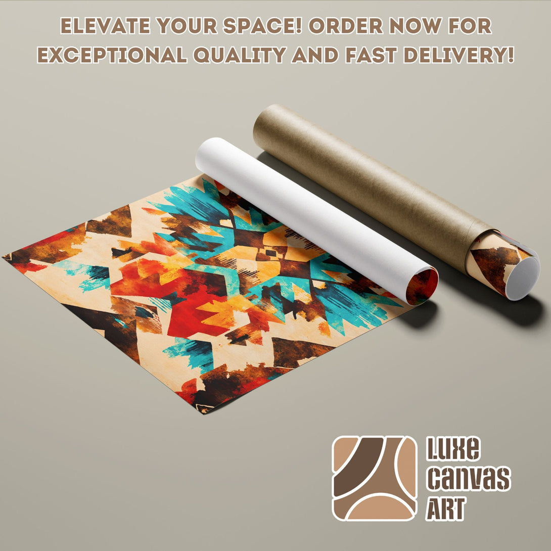 Abstract art Poster Roll with vibrant colors. Elevate your space with exceptional quality and fast delivery!