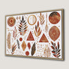 Bohemian Geometric Shapes Canvas Print for Modern Decor