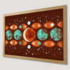 Bohemian Moons and Stars Art Poster - Celestial Wall Decor