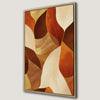 Bohemian Orange Beige Gold Abstract Pattern Canvas Print