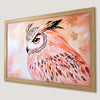Bohemian Owl Art Poster for Bedroom - Chic Wall Decor