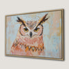 Bohemian Owl Painting Canvas Print for Boho Chic Decor