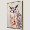 Bohemian Pink Owl Canvas Print for Modern Wildlife Lovers