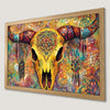 Bohemian Skull Art Poster - Colorful Wall Decor for Your Space