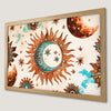Bohemian Sun and Moon Art Poster | Celestial Wall Decor