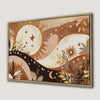 Bohemian Sun and Moon Mystical Canvas Print Wall Art