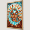 Bohemian Sun Goddess Art Poster - Celestial Wall Decor