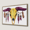Bohemian Tribal Skull Canvas Print Art Home Decor