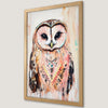 Bohemian Wise Owl Art Poster - Charming Wildlife Decor