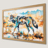Bohemian Wolf Art Poster for Man Cave - Unique Wall Decor