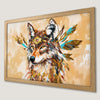 Bohemian Wolf Art Poster for Modern Home Decor