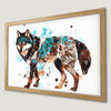 Bohemian Wolf Art Poster | Vibrant Boho Wall Decor