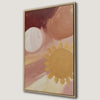 Bohemian Yellow Sun and White Moon Canvas Print Decor