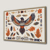 Boho Bird Ethnic Style Canvas Print for Chic Decor