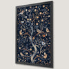 Boho Birds on Flower Tree Art Poster - Botanical Wall Decor