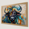 Boho Buffalo Art Poster - Vibrant Wall Decor for Your Home
