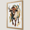 Boho Buffalo Art Poster - Wildlife Decor for Your Walls
