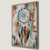 Boho Chic Dreamcatcher with Feathers Canvas Print