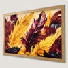 Boho Chic Feather Art Poster - Vibrant Home Decor