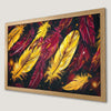 Boho Chic Feather Art Poster - Vibrant Wall Decor