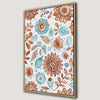 Boho Chic Floral Art Framed Canvas Print for Home Decor