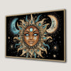 Boho Chic Sun and Moon Canvas Print Wall Decor
