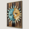 Boho Chic Sun and Moon Celestial Canvas Print
