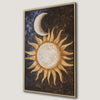 Boho Chic Sun and Rays Celestial Canvas Print