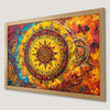 Boho Chic Sunburst Art Poster - Vibrant Wall Decor