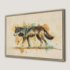 Boho Chic Wolf Canvas Print Framed Wall Art