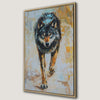 Boho Chic Wolf Portrait Canvas Print for Living Room