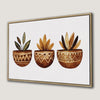 Boho Minimalistic Plant Art Canvas Print Framed Decor