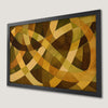 Boho Pattern Art Poster - Brown, Green, and Orange Design