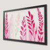 Boho Pink Floral Art Poster - Botanical Wall Decor