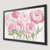 Boho Pink Peonies Art Poster | Floral Wall Decor