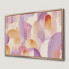Boho Style Purple Orange Pink Arches Canvas Print