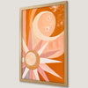 Boho Sun and Moon Art Poster | Vibrant Abstract Wall Decor