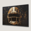 Bold American Football Helmet Canvas Print Wall Art