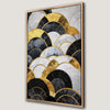 Bold Geometric Shapes Black and White Canvas Print Decor
