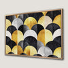 Bold Geometric Shapes with Gold Accents Canvas Print