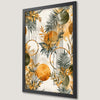 Botanical Art Poster with Geometric Circles - Modern Wall Decor