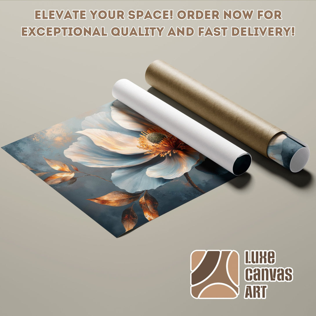 Poster Roll of Native American art in a modern, abstract style with a warm, earthy color palette. Elevate your space!