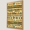 Botanical Geometric Pattern Art Poster | Boho Chic Wall Decor