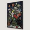 Bouquet of Flowers in Vase Framed Canvas Print Art