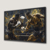 Boxing Match Framed Canvas Print for Gym or Man Cave