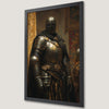 Brave Knight in Armor Art Poster - Medieval Fantasy Decor